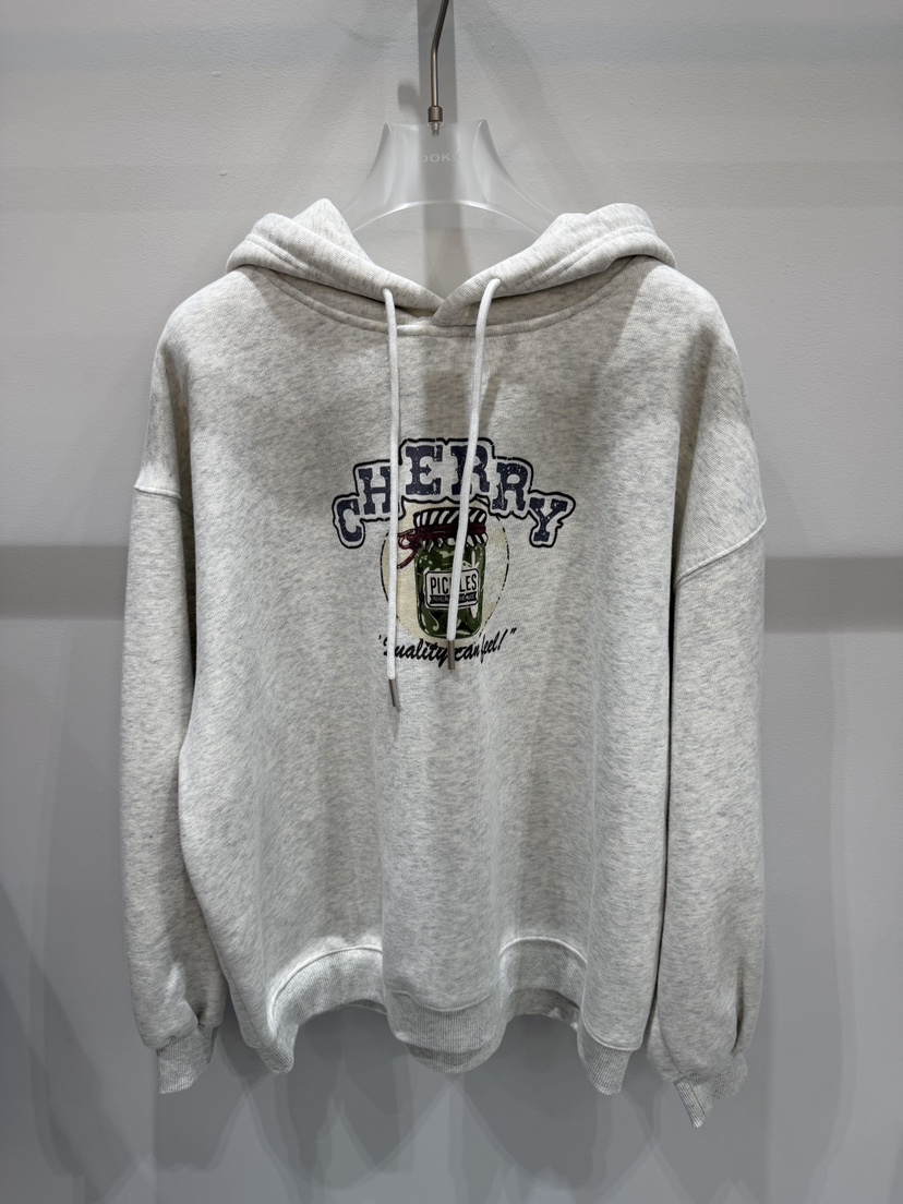 LOOKK韓國代購㊣女士新款休閑真品職業熱賣25秋冬衛衣兜帽加絨LOOKK衛衣圖色1