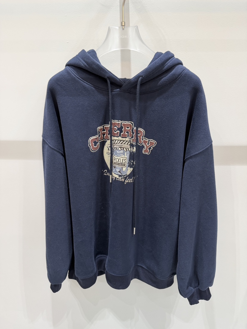 LOOKK韓國代購㊣女士新款休閑真品職業熱賣25秋冬衛衣兜帽加絨LOOKK衛衣圖色3