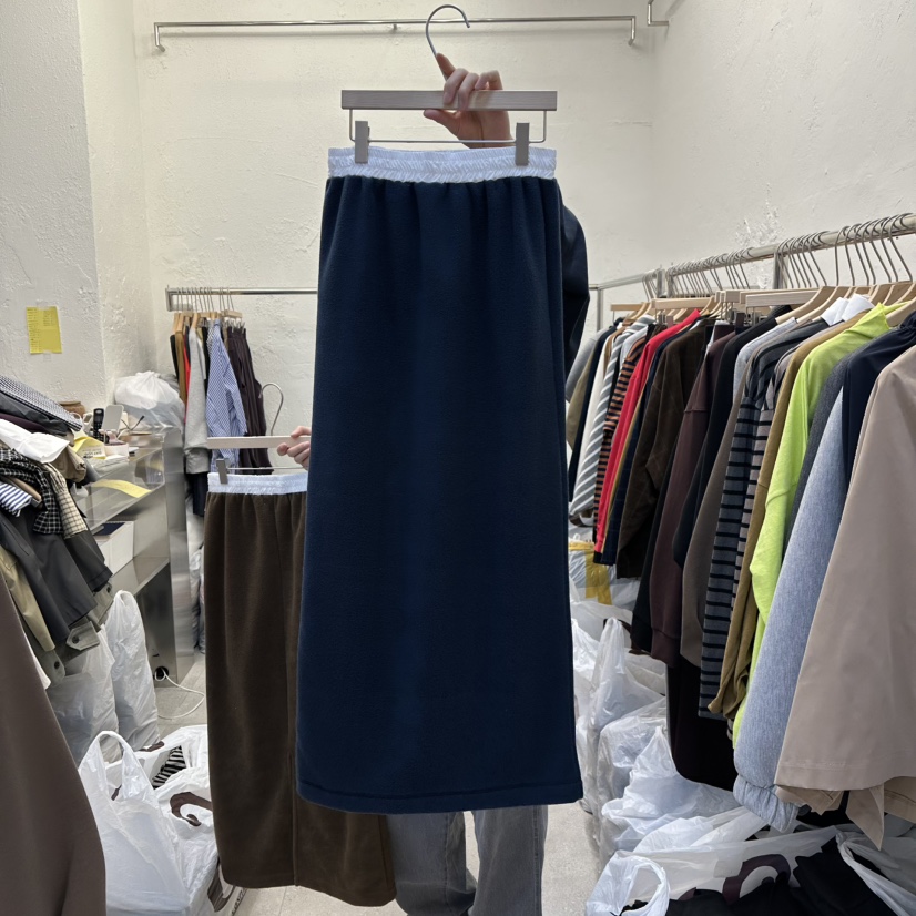 DA YLOG韓國代購㊣女裝新品職業休閑25秋冬人氣真品熱賣長裙DA YLOG長裙圖色1