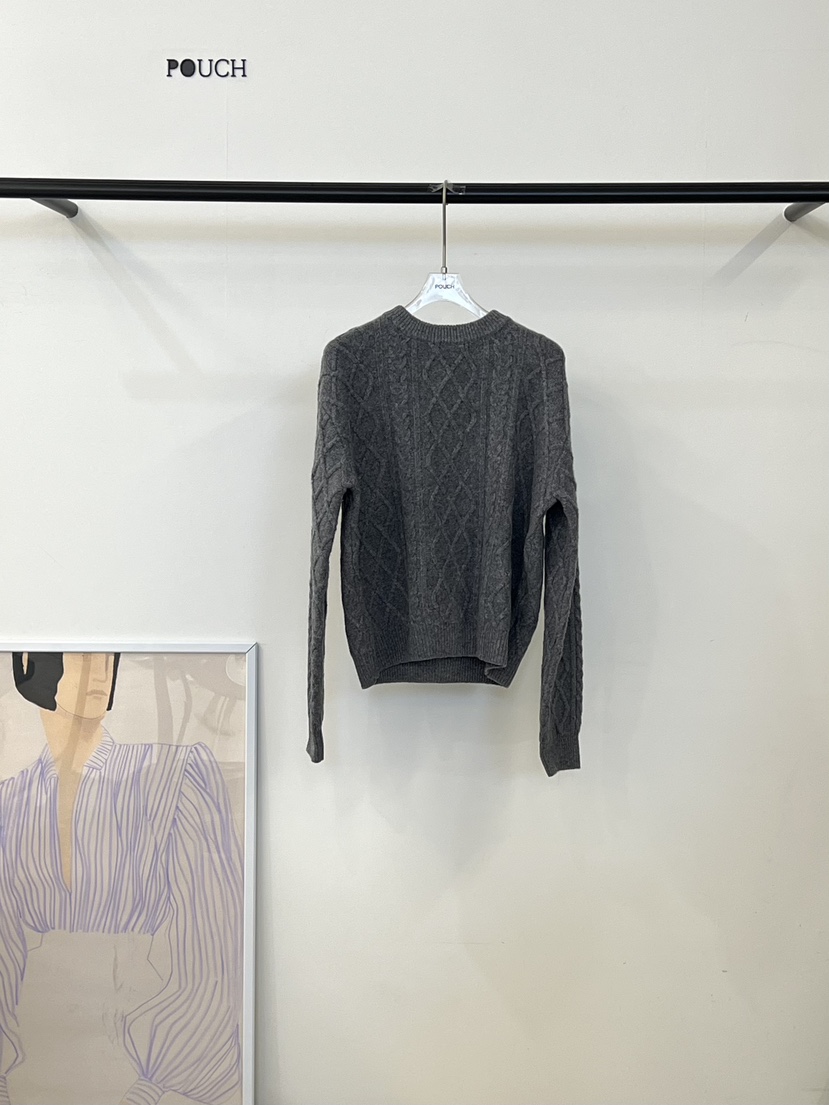 POUCH東大門㊣實拍女裝新款休閑25秋冬人氣真品推薦針織衫羊毛POUCH針織衫圖色3