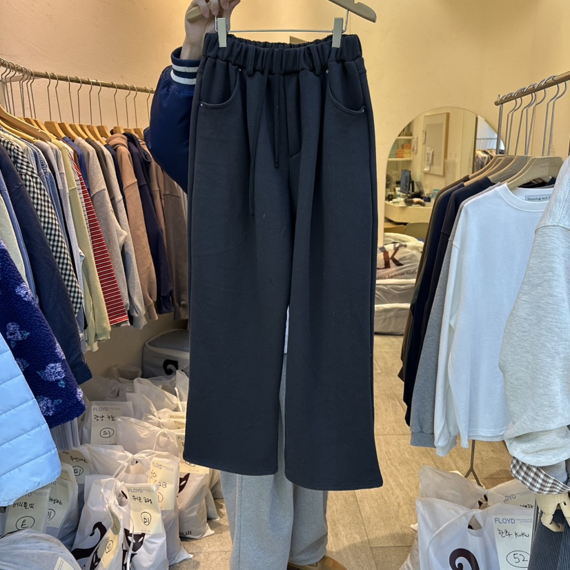 AND FLOYD韓國直郵㊣女裝新品時尚休閑職業真品休閑褲加絨stunning and Floyd休閑褲圖色2