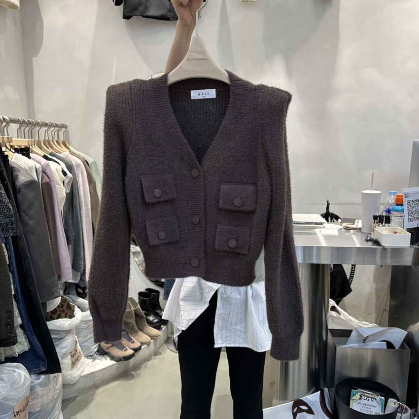 ULTRAORANGE東大門㊣代購女裝新品25秋冬時尚人氣真品針織衫GILT/ULTRAORANGE針織衫圖色2