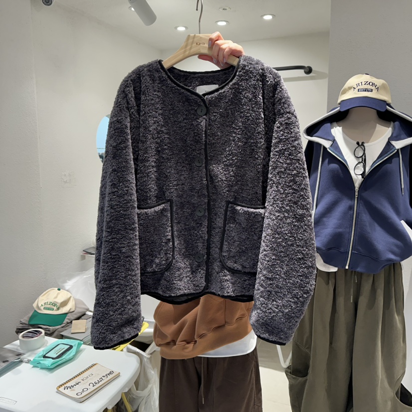 IN KIRA東大門㊣代購女士新款人氣25秋冬職業時尚推薦夾克IN KIRA夾克圖色2