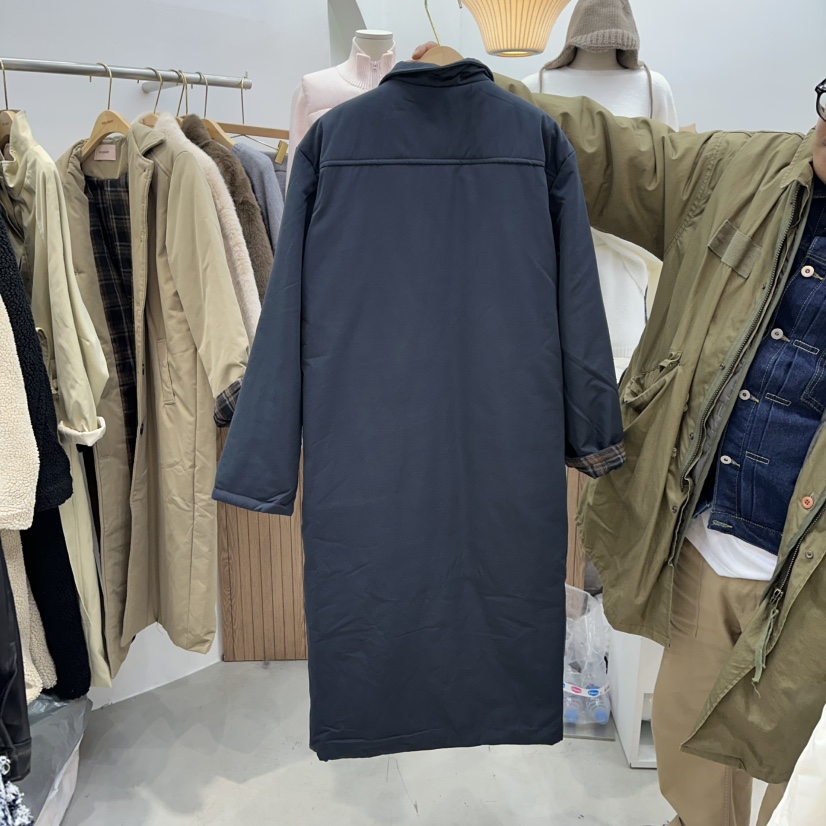 DELIGHT-Q韓國直郵㊣女裝新款時尚推薦休閑25秋冬長款風衣棉DELIGHT-Q長款風衣