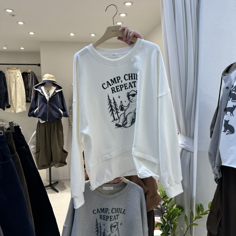 IN KIRA東大門㊣直郵女士新款休閑熱賣職業25秋冬人氣衛衣IN KIRA衛衣圖色1