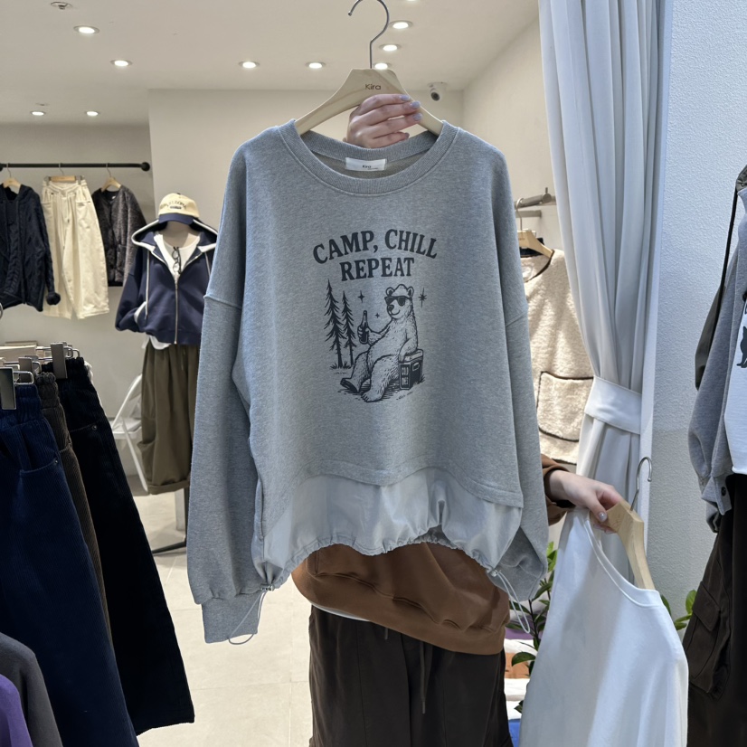 IN KIRA東大門㊣直郵女士新款休閑熱賣職業25秋冬人氣衛衣IN KIRA衛衣圖色2