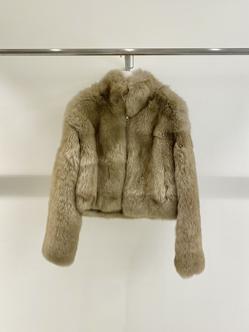 1968韓國直郵㊣女裝新品25秋冬熱賣職業時尚短款大衣拉鏈狐貍1968/YEOUYA短款大衣圖色2