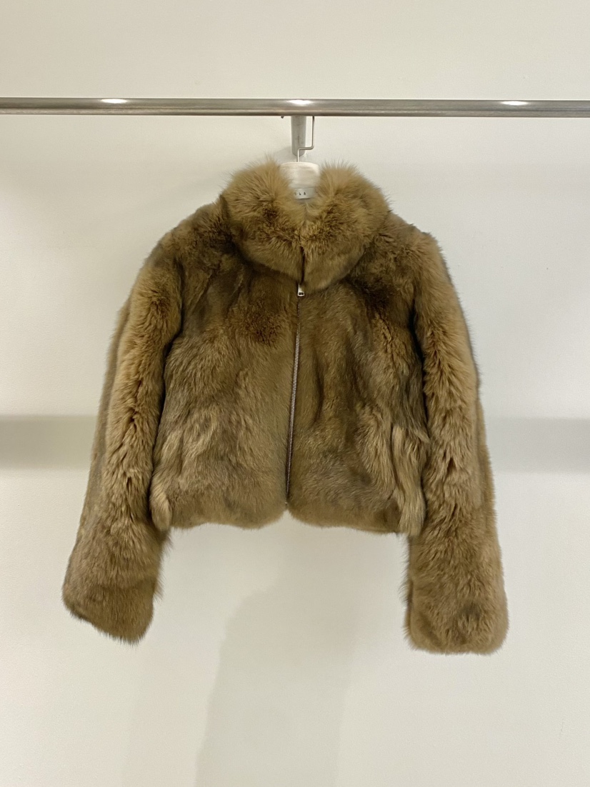 1968韓國直郵㊣女裝新品25秋冬熱賣職業時尚短款大衣拉鏈狐貍1968/YEOUYA短款大衣圖色3