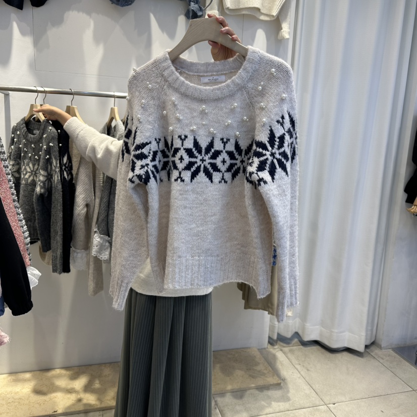 LADYBUG+ADORABLE東大門㊣實拍女士新品真品時尚25秋冬毛衣LADYBUG/Adorable毛衣圖色1