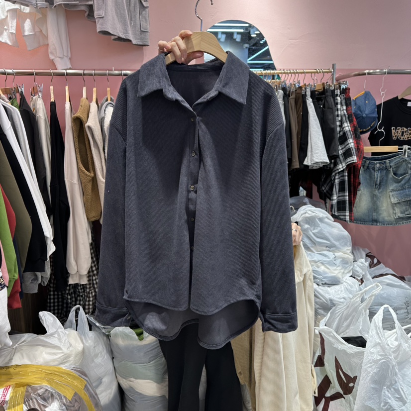 K STORY東大門㊣實拍女裝新品時尚熱賣職業推薦襯衫蕾絲衫K STORY襯衫/蕾絲衫圖色3