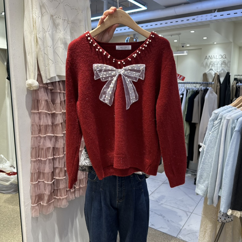 BELITA韓國代購㊣女士新款人氣推薦真品25秋冬職業熱賣毛衣BELITA毛衣圖色2
