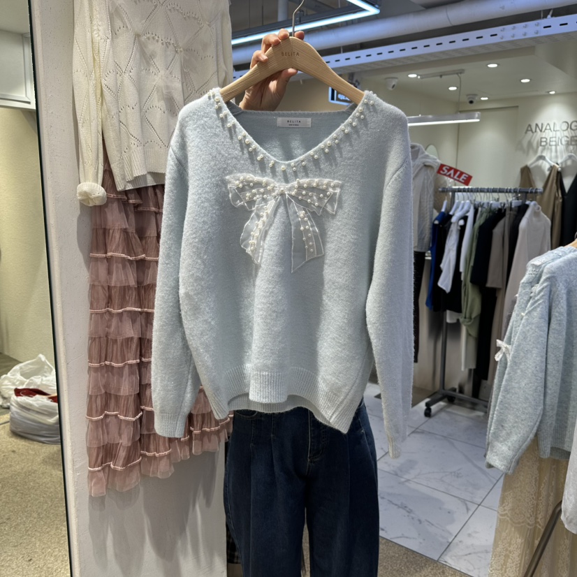 BELITA韓國代購㊣女士新款人氣推薦真品25秋冬職業熱賣毛衣BELITA毛衣圖色3