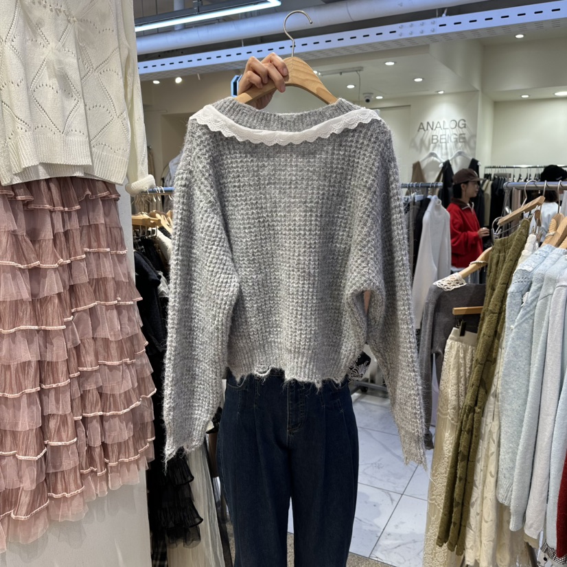 BELITA韓國代購㊣女士新款熱賣人氣時尚25秋冬推薦真品毛衣V領BELITA毛衣