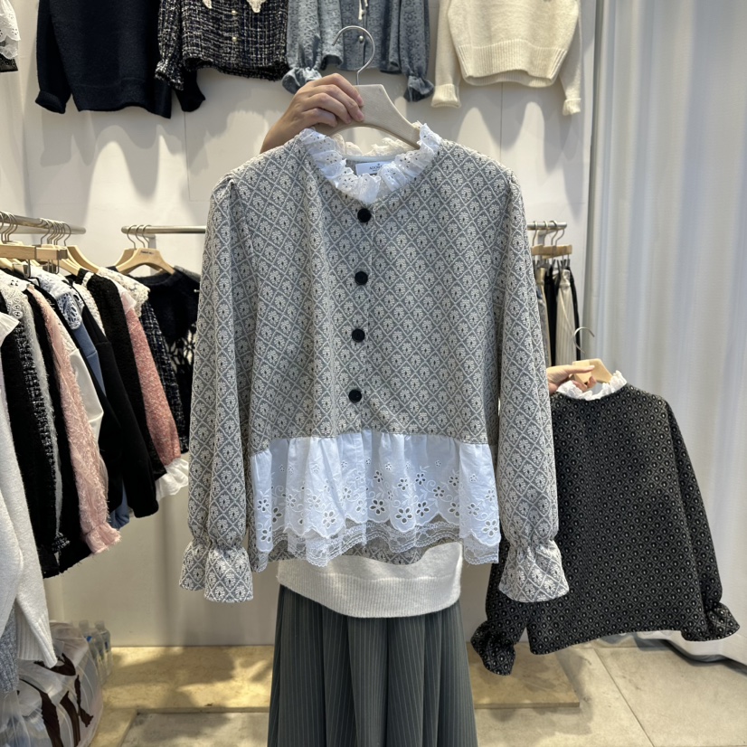 LADYBUG+ADORABLE東大門㊣實拍女士新款職業真品襯衫蕾絲衫LADYBUG/Adorable襯衫/蕾絲衫圖色1