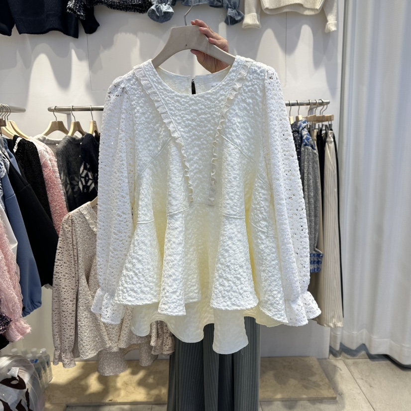 LADYBUG+ADORABLE東大門㊣代購女士新品職業熱賣襯衫蕾絲衫LADYBUG/Adorable襯衫/蕾絲衫圖色1