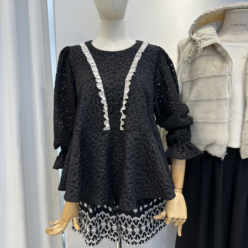 LADYBUG+ADORABLE東大門㊣代購女士新品職業熱賣襯衫蕾絲衫LADYBUG/Adorable襯衫/蕾絲衫圖色2