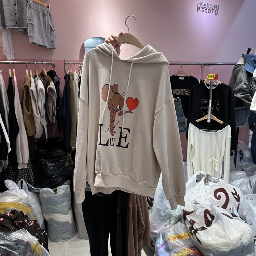 K STORY韓國代購㊣女裝新款熱賣人氣推薦休閑職業真品衛衣K STORY衛衣圖色1