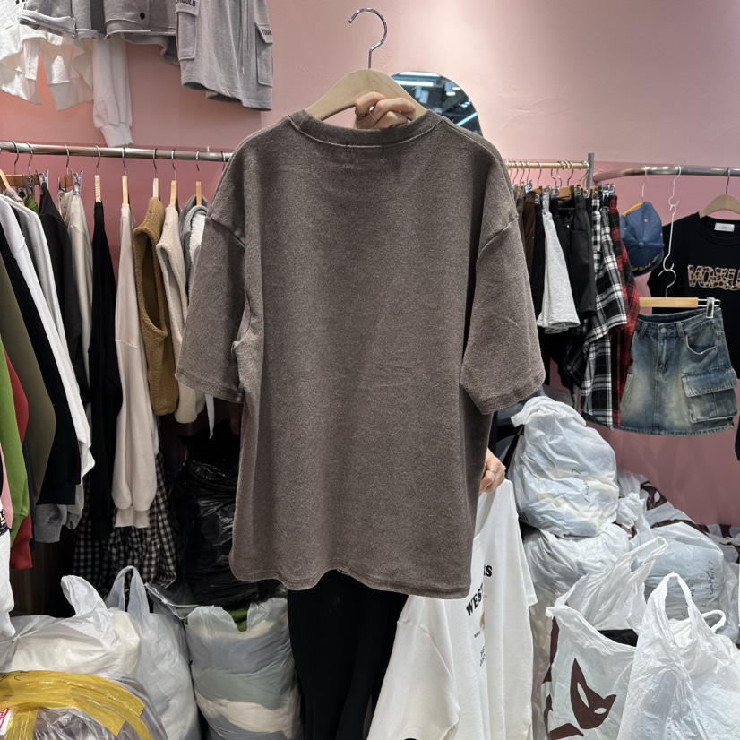 K STORY東大門㊣直郵女裝新品休閑時尚25秋冬熱賣真品職業T恤K STORYT恤