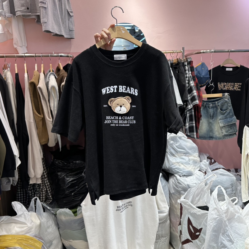 K STORY東大門㊣直郵女裝新品休閑時尚25秋冬熱賣真品職業T恤K STORYT恤圖色2