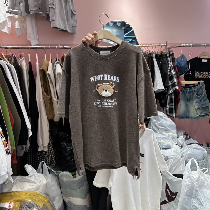 K STORY東大門㊣直郵女裝新品休閑時尚25秋冬熱賣真品職業T恤K STORYT恤圖色3