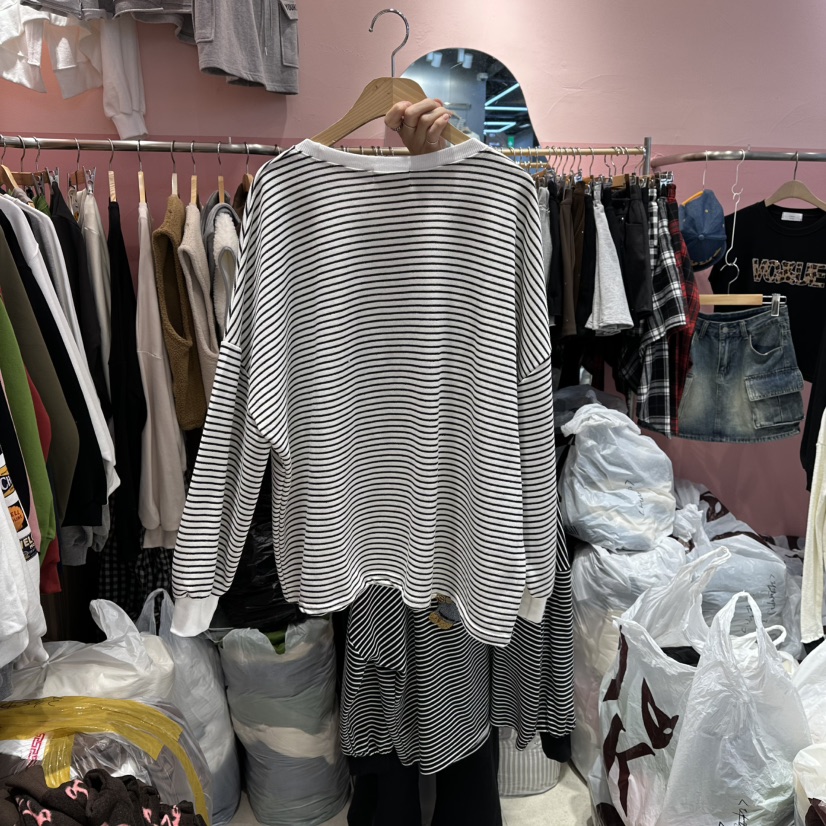 K STORY韓國直郵㊣女士新款熱賣休閑人氣真品25秋冬長袖T恤K STORY長袖T恤