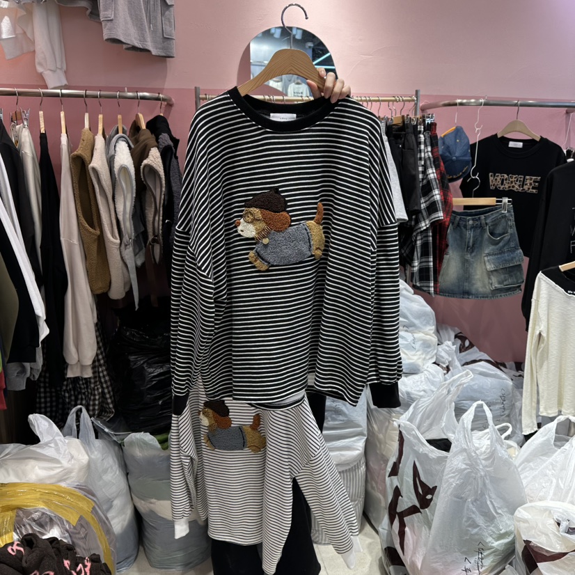 K STORY韓國直郵㊣女士新款熱賣休閑人氣真品25秋冬長袖T恤K STORY長袖T恤圖色2