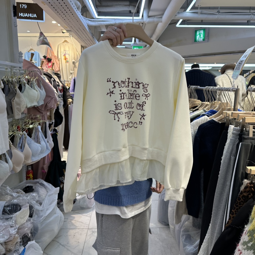 AKRA BY ART東大門㊣實拍女裝新品推薦時尚25秋冬職業衛衣AKRA BY ART衛衣圖色1