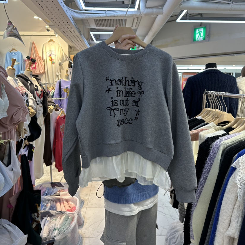 AKRA BY ART東大門㊣實拍女裝新品推薦時尚25秋冬職業衛衣AKRA BY ART衛衣圖色2