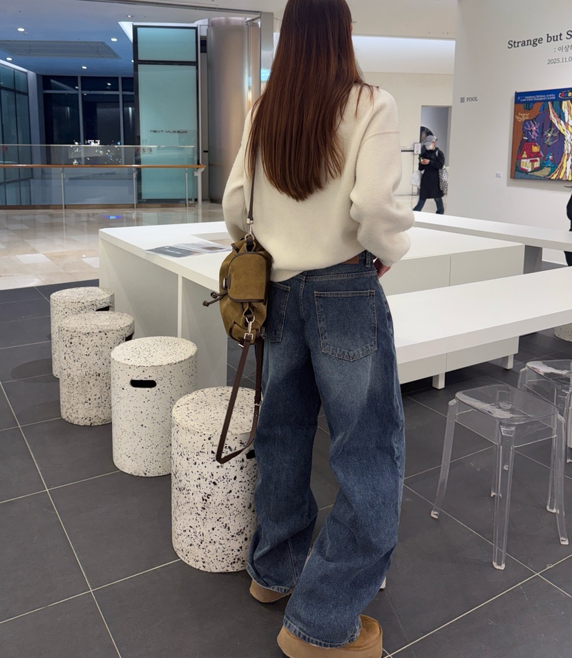 LUMIPLE韓國直郵㊣女士新款熱賣推薦真品職業25秋冬時尚牛仔褲LUMIPLE牛仔褲