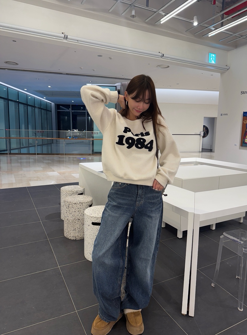 LUMIPLE韓國直郵㊣女士新款熱賣推薦真品職業25秋冬時尚牛仔褲LUMIPLE牛仔褲