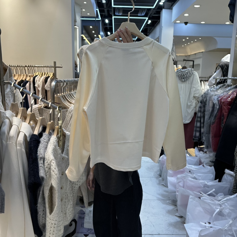 BLUE RIBBON韓國代購㊣女士新款休閑人氣25秋冬推薦長袖T恤BLUE RIBBON長袖T恤