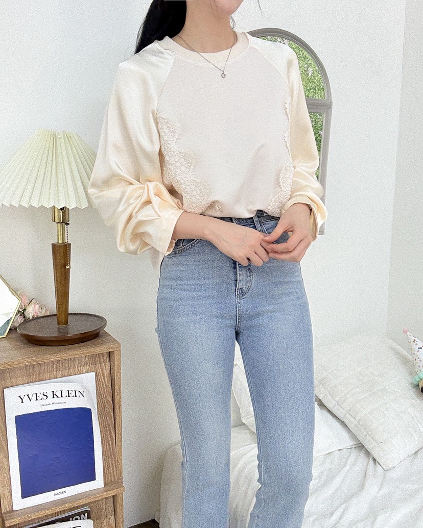 BLUE RIBBON韓國代購㊣女士新款休閑人氣25秋冬推薦長袖T恤BLUE RIBBON長袖T恤