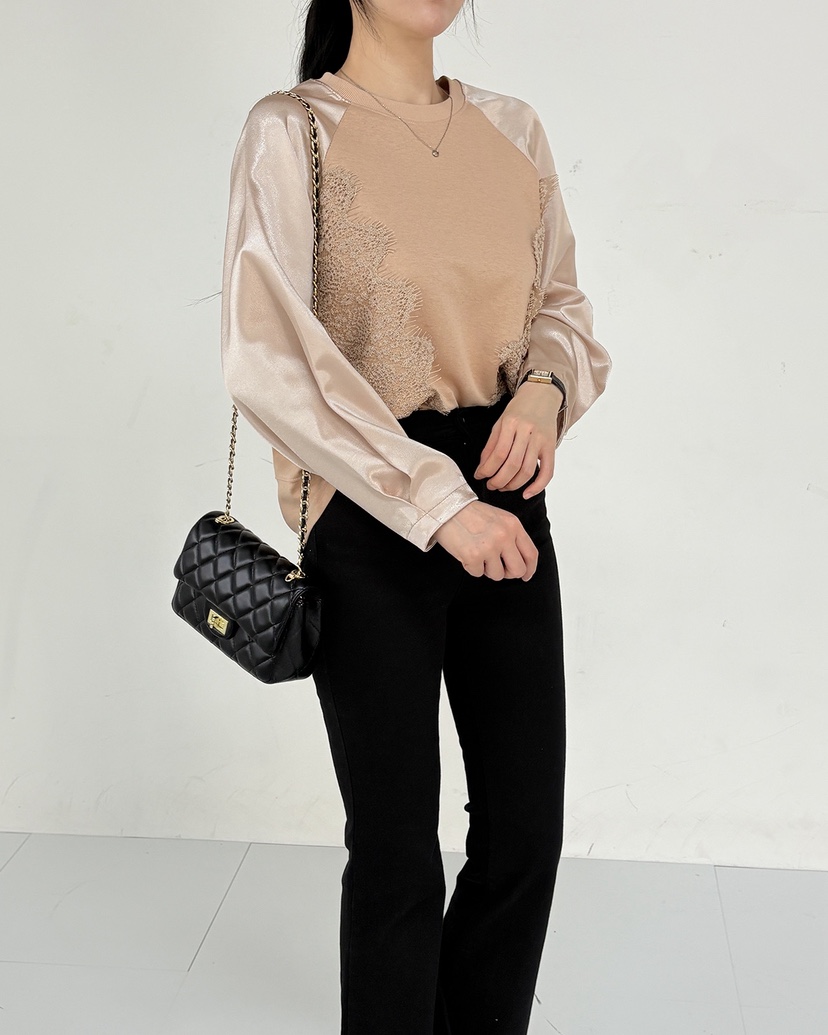 BLUE RIBBON韓國代購㊣女士新款休閑人氣25秋冬推薦長袖T恤BLUE RIBBON長袖T恤