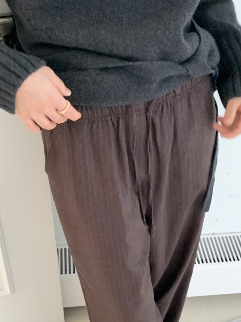 REGULARLY/PLACOR韓國代購㊣女裝新款休閑人氣時尚休閑褲條紋REGULARLY/PLACOR休閑褲