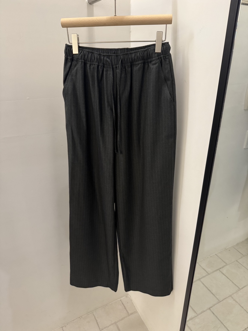 REGULARLY/PLACOR韓國代購㊣女裝新款休閑人氣時尚休閑褲條紋REGULARLY/PLACOR休閑褲圖色1黑色