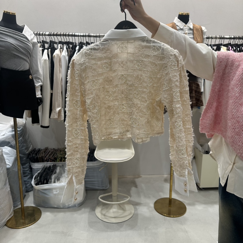 LOTTIMO韓國代購㊣女裝新品職業25秋冬休閑熱賣時尚襯衫蕾絲衫LOTTIMO襯衫/蕾絲衫