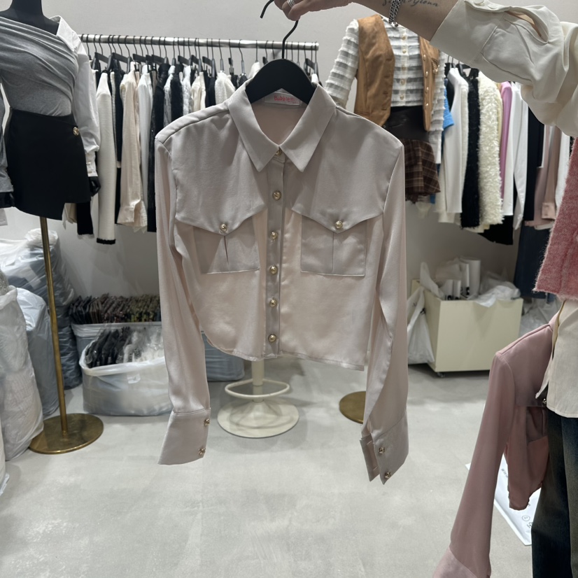 LOTTIMO東大門㊣代購女裝新款職業人氣25秋冬推薦襯衫蕾絲衫LOTTIMO襯衫/蕾絲衫圖色1