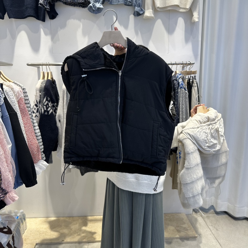 LADYBUG+ADORABLE東大門㊣實拍女士新款職業馬甲里外穿皮草LADYBUG/Adorable馬甲圖色2