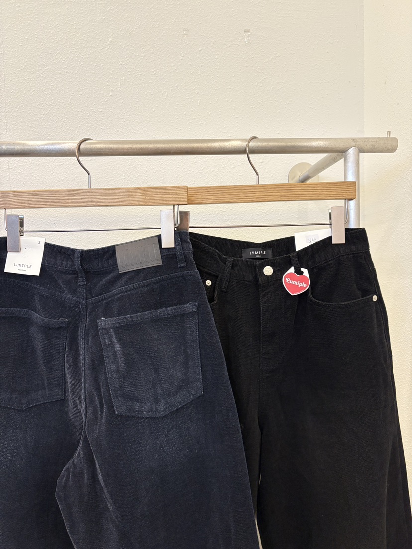 LUMIPLE韓國直郵㊣女裝新款25秋冬時尚休閑真品職業熱賣牛仔褲LUMIPLE牛仔褲