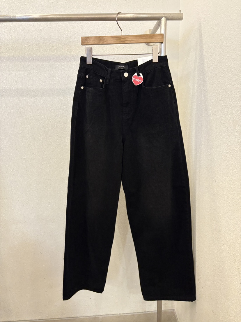 LUMIPLE韓國直郵㊣女裝新款25秋冬時尚休閑真品職業熱賣牛仔褲LUMIPLE牛仔褲圖色2