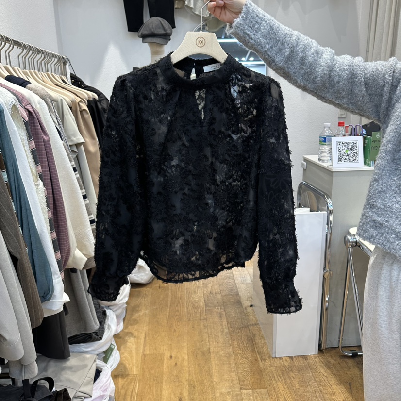 THE MOST-Q東大門㊣直郵女士新款真品推薦襯衫蕾絲衫雪紡THE MOST襯衫/蕾絲衫圖色2