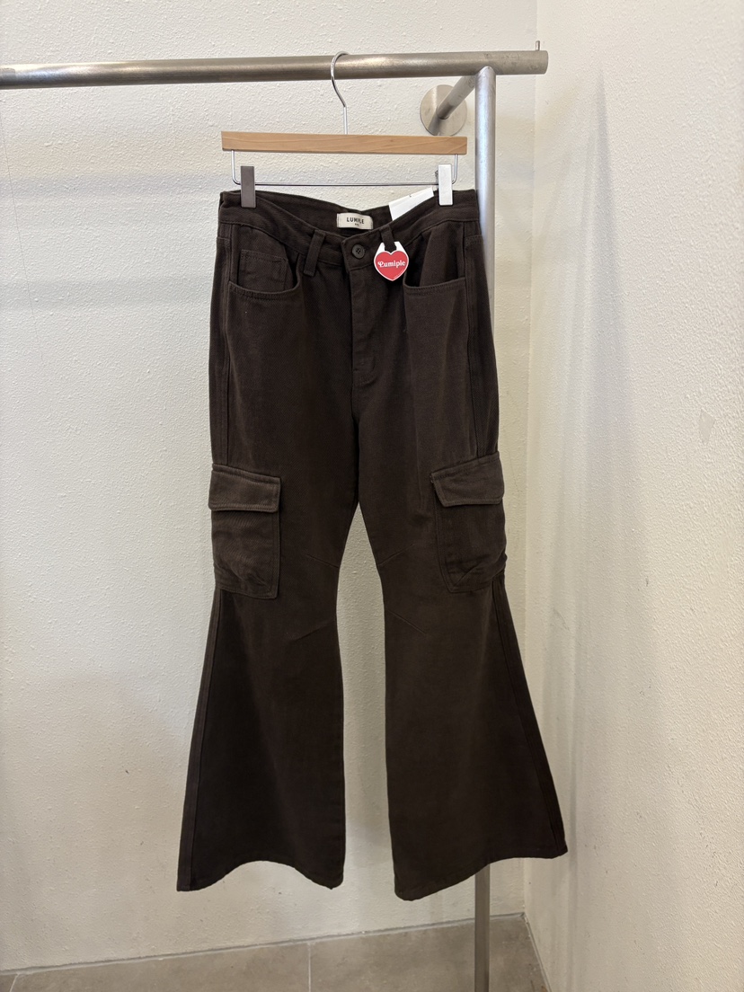 LUMIPLE韓國代購㊣女士新品推薦休閑真品25秋冬職業熱賣休閑褲LUMIPLE休閑褲圖色2棕色