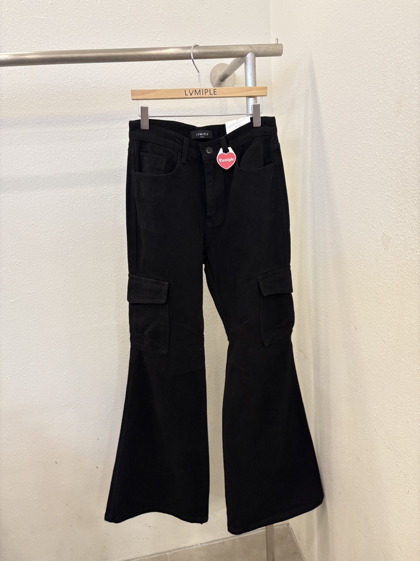 LUMIPLE韓國代購㊣女士新品推薦休閑真品25秋冬職業熱賣休閑褲LUMIPLE休閑褲圖色3黑色