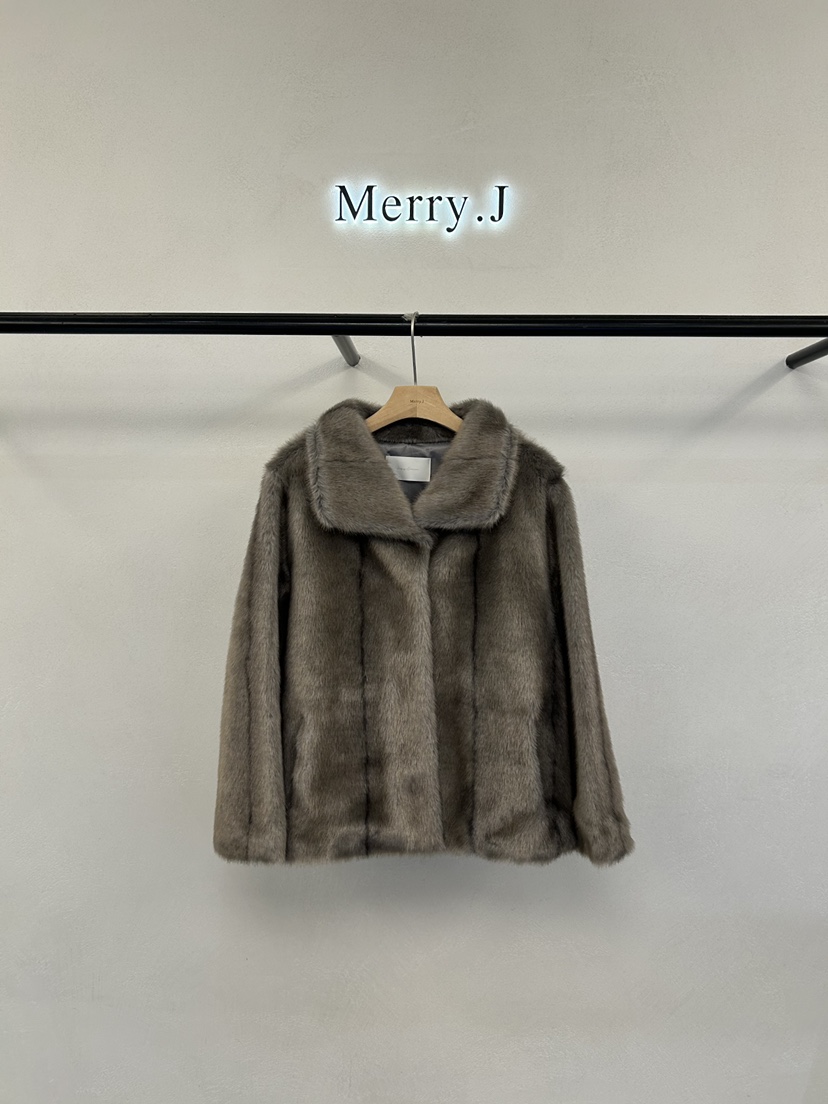 MERRY-J東大門㊣直郵女裝新品25秋冬休閑推薦真品短款大衣MERRY-J短款大衣圖色1