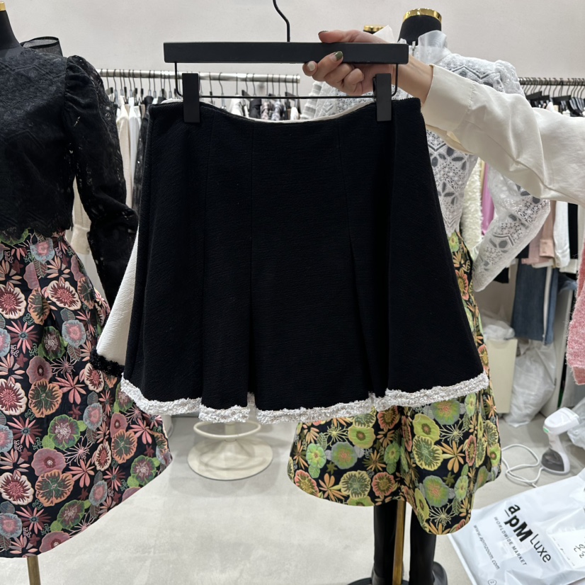 LOTTIMO東大門㊣實拍女裝新品時尚休閑人氣真品25秋冬短裙腰帶LOTTIMO短裙圖色2