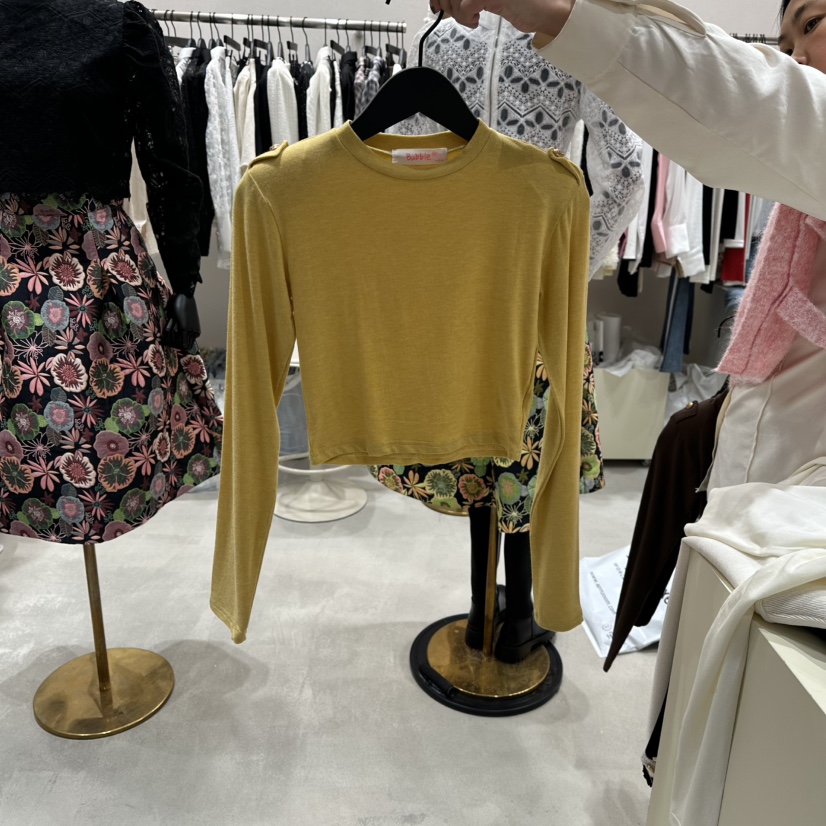 LOTTIMO東大門㊣直郵女士新品職業休閑推薦真品25秋冬長袖T恤LOTTIMO長袖T恤圖色2