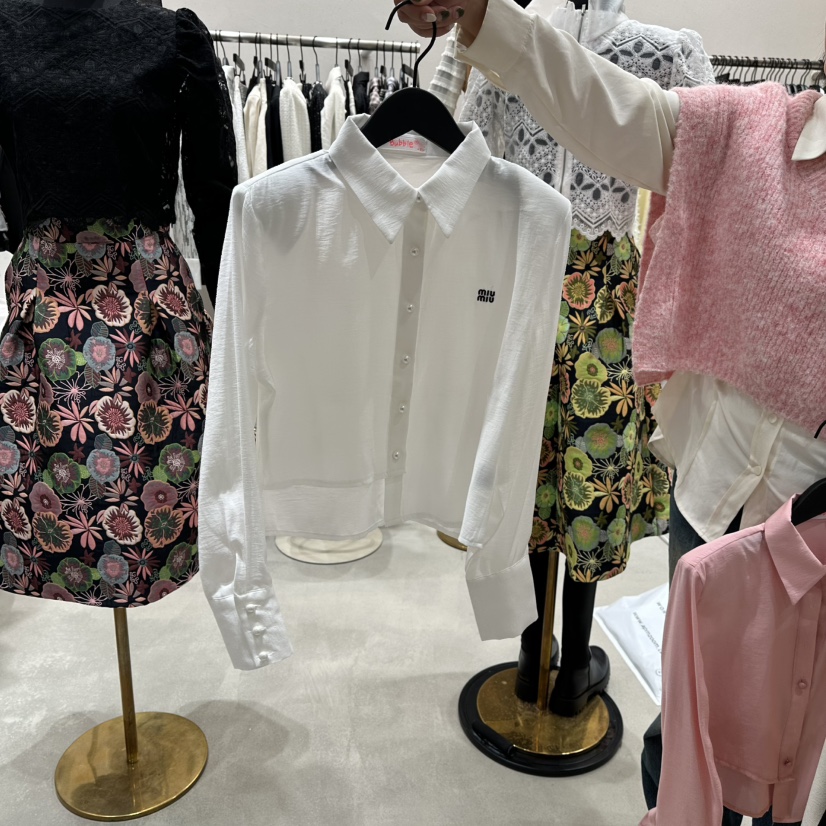 LOTTIMO韓國直郵㊣女裝新款熱賣時尚人氣推薦25秋冬襯衫蕾絲衫LOTTIMO襯衫/蕾絲衫圖色2