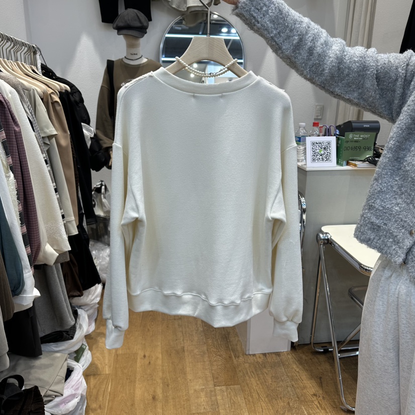 THE MOST-Q韓國代購㊣女裝新款真品人氣推薦職業25秋冬衛衣THE MOST衛衣