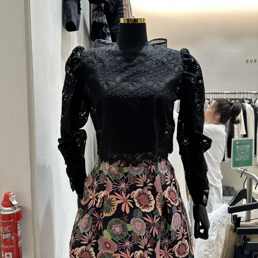 LOTTIMO韓國代購㊣女士新款25秋冬熱賣真品人氣推薦襯衫蕾絲衫LOTTIMO襯衫/蕾絲衫圖色2