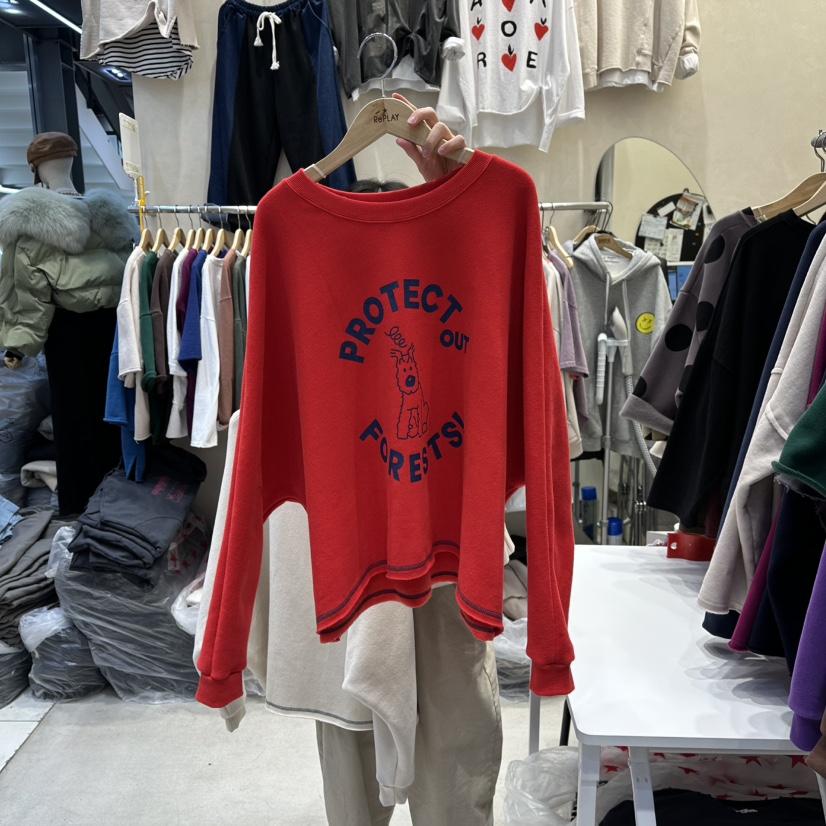 REPLAY韓國代購㊣女裝新品熱賣真品時尚休閑人氣推薦衛衣加絨REPLAY衛衣圖色2